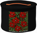 Christmas Wreath Storage Bag,Collapsible Felt Holiday Garland Container with Zipper & Handle, Durable Wreath Organizer Bin for Seasonal Decor Storage 20 x 12 (Black, 12 x 20)