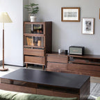 Entryway Cabinet Nordic Black Walnut Living Room Kitchen Dining Side Simple Cupboard Side Cabinet Solid Wood Storage Cabinet Sideboard Storage Cabinet