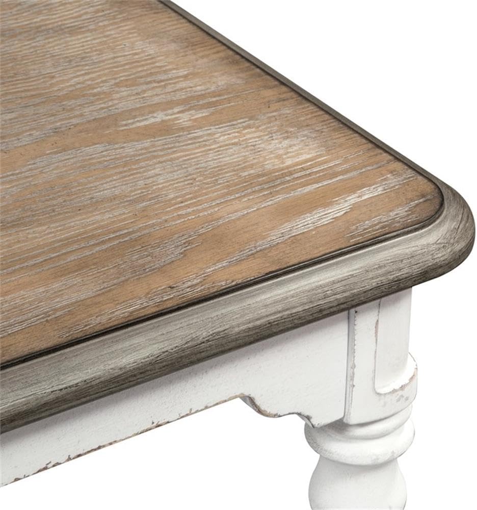 Liberty Furniture Industries Magnolia Manor Dining Bench (RTA), Antique White