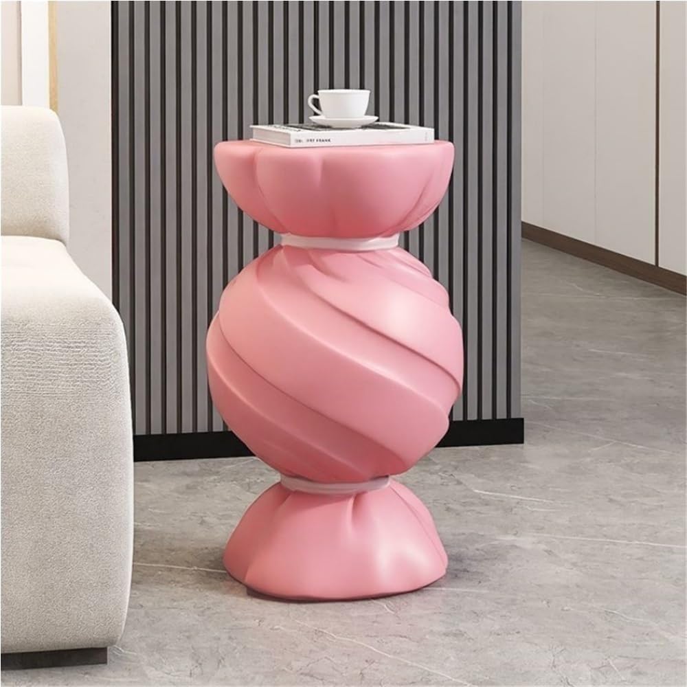 Candy Shape Side Table, Creative End Tables for Home, Simple Style Bedside Table, Small Accent Table Use in Bedroom, Living Room and Balcony