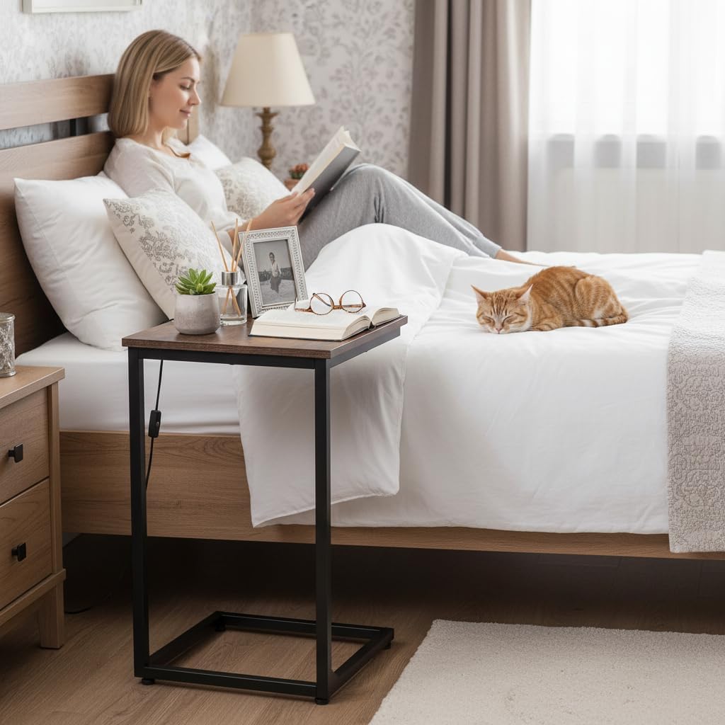AMHANCIBLE End Tables, C Shaped