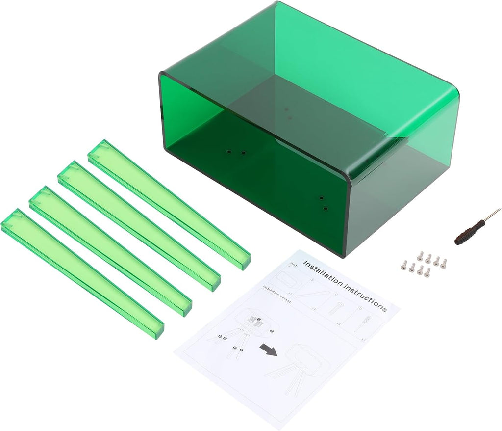 Acrylic Side Table, Round End Table with Storage, 19.7" H Small Modern Bedside Tables Nightstand, Home Decor Accent Table for Living Room Bedroom Office (Green)