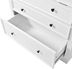 Merax 78'' Extra-Tall Kitchen Pantry Storage Cabinet, Freestanding Multifunctional Cupboard with 3 Drawers & 2 Adjustable Shelves & Power Outlet & Drop-Down Surface, for Dining and Living Room, White