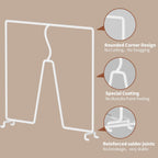 Wire Shelf Dividers for Closet: Clothes, Purse, Sweater Organizer, Vertical White Metal Rack Separators for Pantry, Bedroom, Kitchen Organization on Shelving (12" D x 10.6" H, 8 Pack)