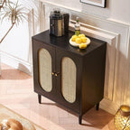 Entryway Cabinet Wooden Sideboard for Home Dining Room Large Capacity Storage Double Door Cabinet Home Retro Storage Cabinet Sideboard Storage Cabinet
