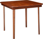Stakmore Classic Straight Edge Solid Wood Folding Card Table, Cherry Frame