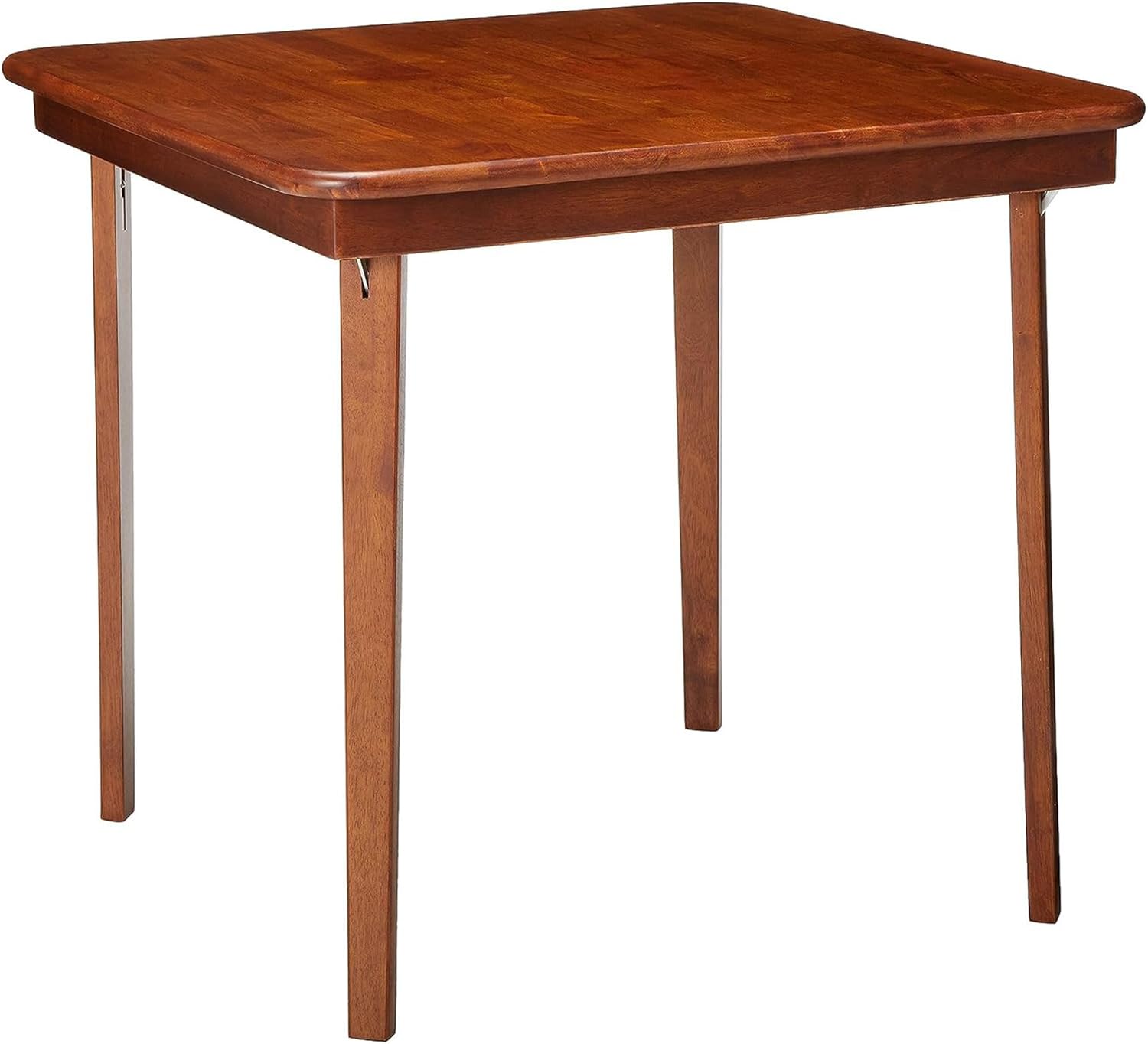 Stakmore Classic Straight Edge Solid Wood Folding Card Table, Cherry Frame
