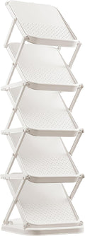 Portable Shoe Shelf Multifunctional Foldable Shoe Rack Space Saving Multi Layer Storage for Entryway Easy Assembly
