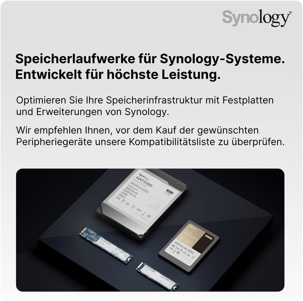 Synology Black DS420+ 4-Bay NAS Enclosure, 2-Core 2.0GHz, 2GB RAM, Metal, No HDD, Compatible with Desktop