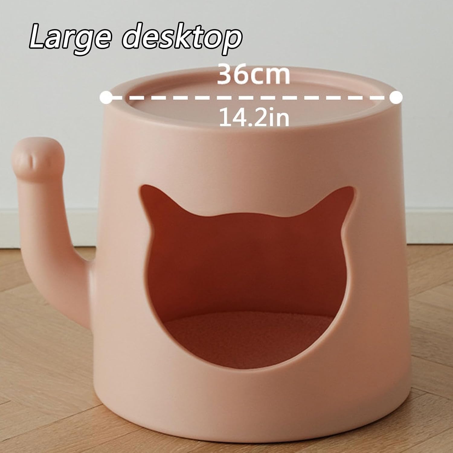 Side Table with Cat Nest Creative End Tables Accent Tables Nightstand Bedside Tables for Home Small Spaces Home Furnishing(Pink)