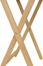 Oversized Hardwood Folding TV Tray Table, 25.5 Inches | Natural, For Dinner, For Eating
