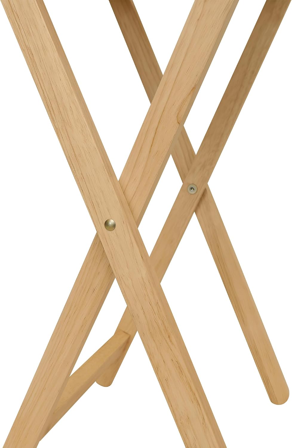 Oversized Hardwood Folding TV Tray Table, 25.5 Inches | Natural, For Dinner, For Eating