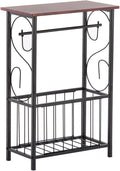 Bathroom End Table,Side Table for Couch and Bed,Multifunctional Bathroom Indoor Side Coffee Table,Snack Bedside End Tables Nightstand,Nightstand for Small Spaces, Living Room, Bedroom,Brown