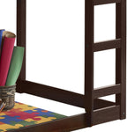 Espresso Twin Loft Bed with Ladder