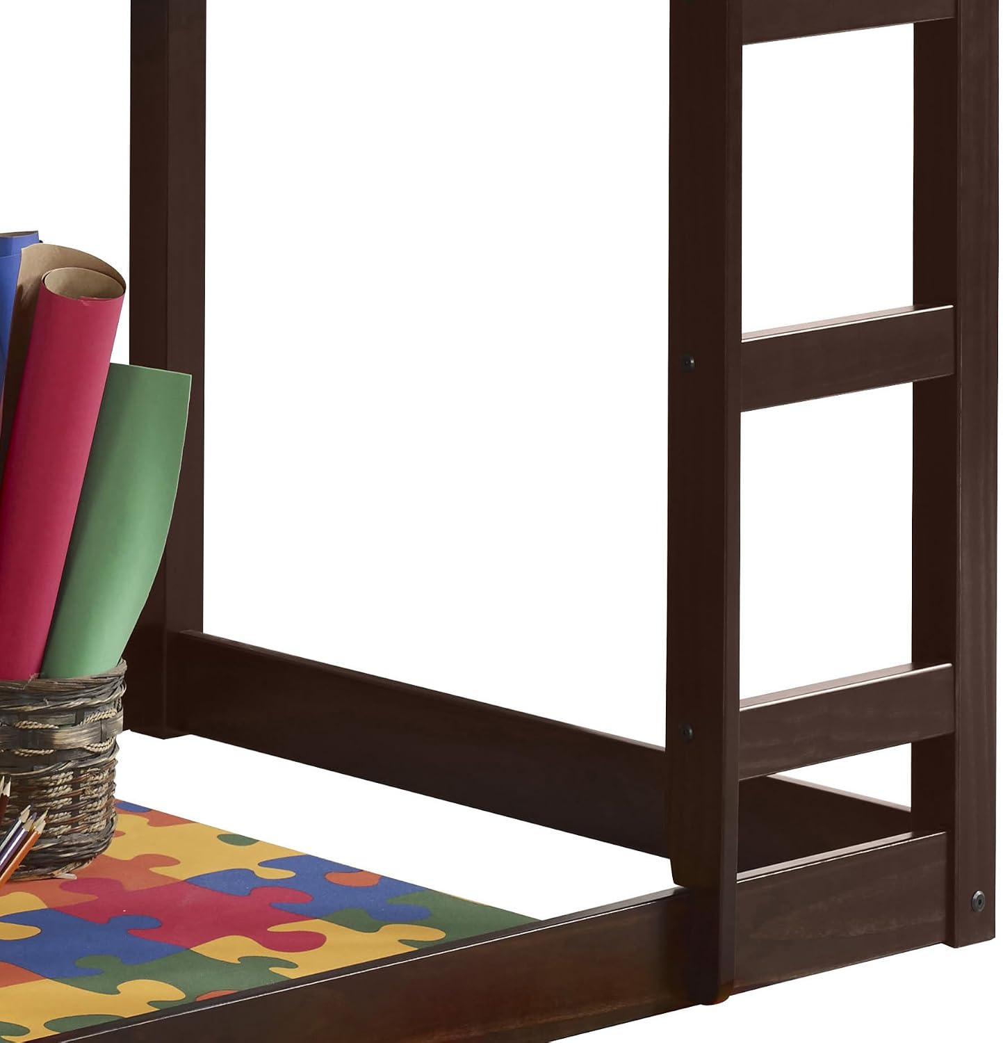 Espresso Twin Loft Bed with Ladder