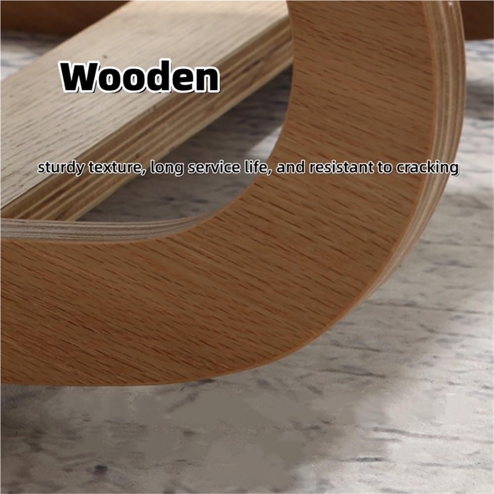 Ergonomic Chair with Wooden Frame, Kneeling Office Chair, Knee Seat with Cushion, Posture Chair Suitable for Living Room, Study and Office