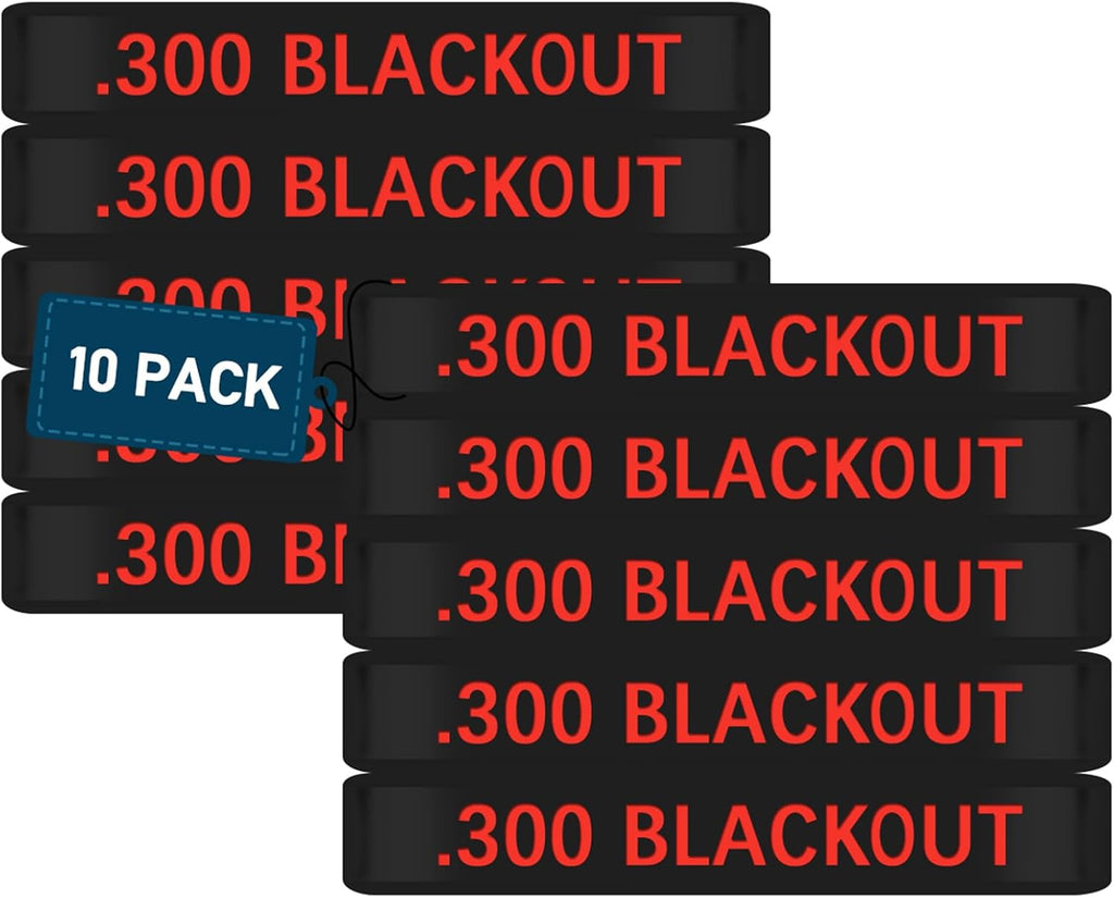 10 Pack Magazine Marking Band 5.56 NATO, .300 Blackout, 7.62 x 39 mm Magazine Bands for Accessories