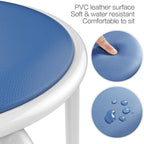 Yaheetech Metal Stack Stool with Plastic Padded Seat for Offices and Homes, Assorted Colors Pack of 5