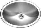 Houzer Opus Stainless Steel Bathroom Sink - 18 Inch Undermount Oval Bowl without Overflow, Durable & Versatile, Essential for Home & Apartment, Nested 10-Pack - CHT-1800-10