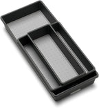 madesmart Storage Bins | Multi-Purpose | Granite | Nonslip Bottom | Set of 3, Pack of 6