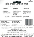 HKS 203L-BW Double Speedloader Case (Black) (Large) (Basketweave)