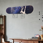Wall-Mounted Skateboard Mount - Space-Saving Horizontal Display Rack for Secure Skateboard Storage & Decoration