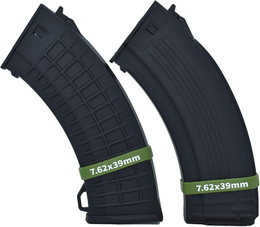12 Pack Miaozhun 7.62x39mm Magazine Marking Bands 7.62x39 Magazine Caliber Identification(Army Green-White)