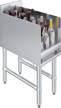 AmGood 22.5 in. x 12 in. x 30 in. Stainless Steel Four-Tier Liquor Display Rack