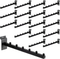 12 Inch Waterfall Slatwall Display Hooks with 6 Balls, Heavy Duty Tube Slat Wall Hanger, Slatwall Accessories for Retail Display, Clothing, Bags, Accessories(18 Pcs)