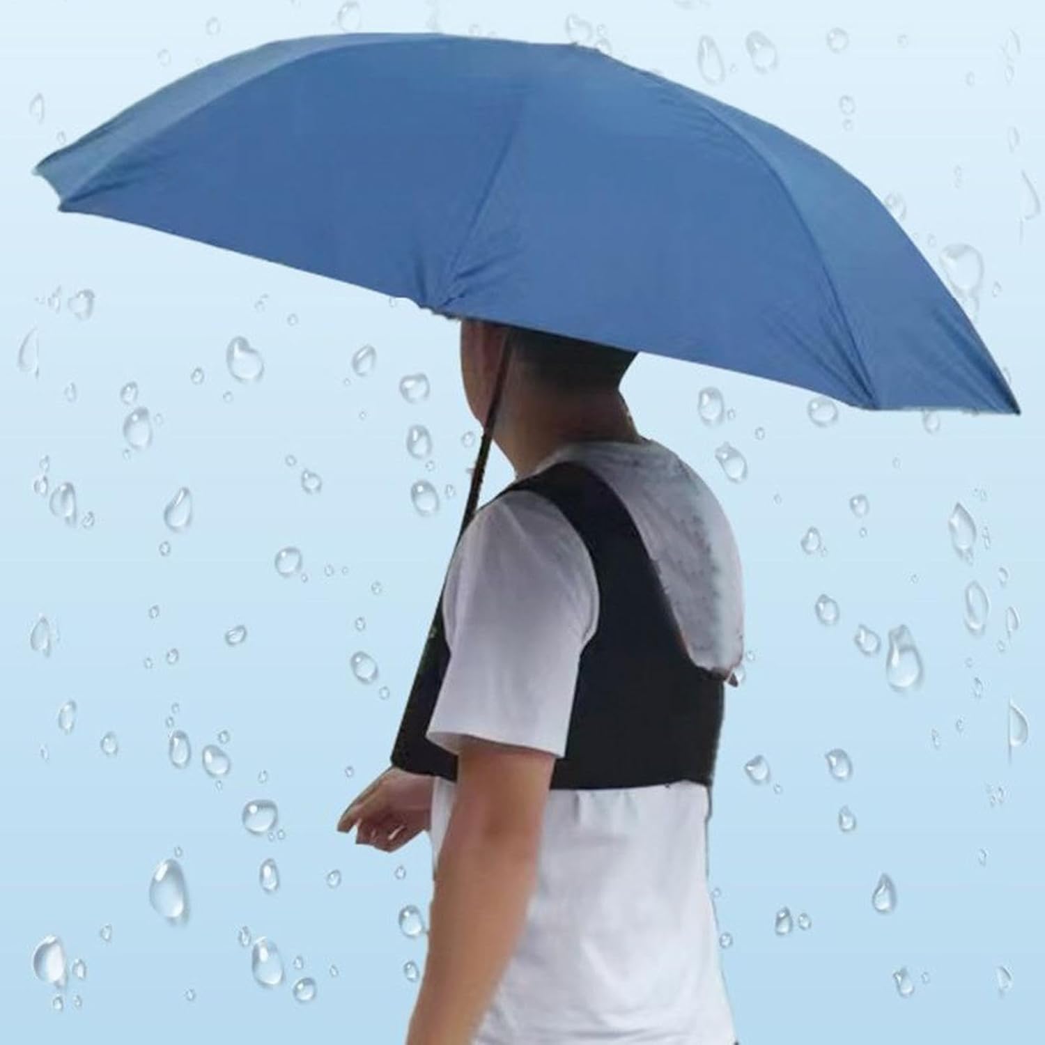 Wearable Umbrella Harness, Hands Free Sun Shade Holder, Adjustable Shoulder Support Strap, Portable Outdoor Umbrella Mount, Gardening Festival Walking Rain Sun Protection Use Travel Outdoor Events