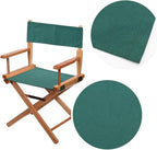 GORGECRAFT 19~20x7~15" Director Chair Canvas Replacement Green Movie Chair Covers Kit Seat and Back with Two Wood Stick Easy to Clean Makeup Artist Chair Seat Cover for Home Patio Supplies