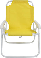 Semme Childs Beach Chair Kids Chair with Umb S Folding Beach with Umbrella Portable Outdoor Sand for Kids Ideal for Vacations Picnics Parties Extra Large Size Yellow (Yellow)
