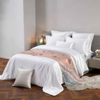Summer Beaches Bed Runner for King Size Bed, 102"x20" Nautical Ocean Pink Wave Sea Nut Starfish Pearl Luxury Bed Runners & Scarves Decorative Bedding Scarf Protector Slipcover for Home Hotel