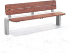 Garden Stainless Steel Outdoor Benches, Armless Long Leisure Chairs for Gardens, Courtyards, and Terraces Seat(Large)