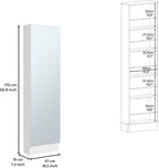 Modern Shoe Rack, Tall Shoe Storage Cabinet with Five Internal Storage Shelves,for Kitchen Home