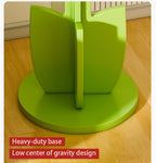 End Table for Sofa - Flower Shaped Side Table & Plant Stand - Unique Nightstand for Girls Bedroom - Modern Bohemian Furniture & Groovy Room Decor - Preppy, Y2K Style Accent Table (Pink Green)