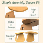 Wooden Prayer Kneeling Bench | Portable Yoga & Meditation Stool, for Dormitory Home Office Living Room Yoga Bedroom Apartment