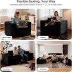 Boneless Sofa Chair, No Assembly Couch in a Box Memory Foam Mini Cloud Reading Chair with Throw Pillow for Living Room Bedroom Playroom