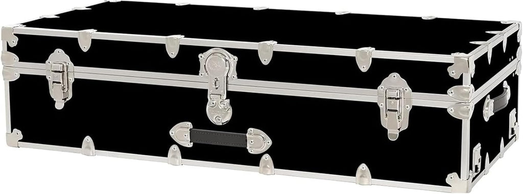Rhino Trunk & Case Trundle Home Storage & College Trunk - 44”x20”x12” - 1500+ lbs Capacity. USA Made Secure Under-Dorm Bed Footlocker for Clothes and Food, and Underbed Shoe Storage Box
