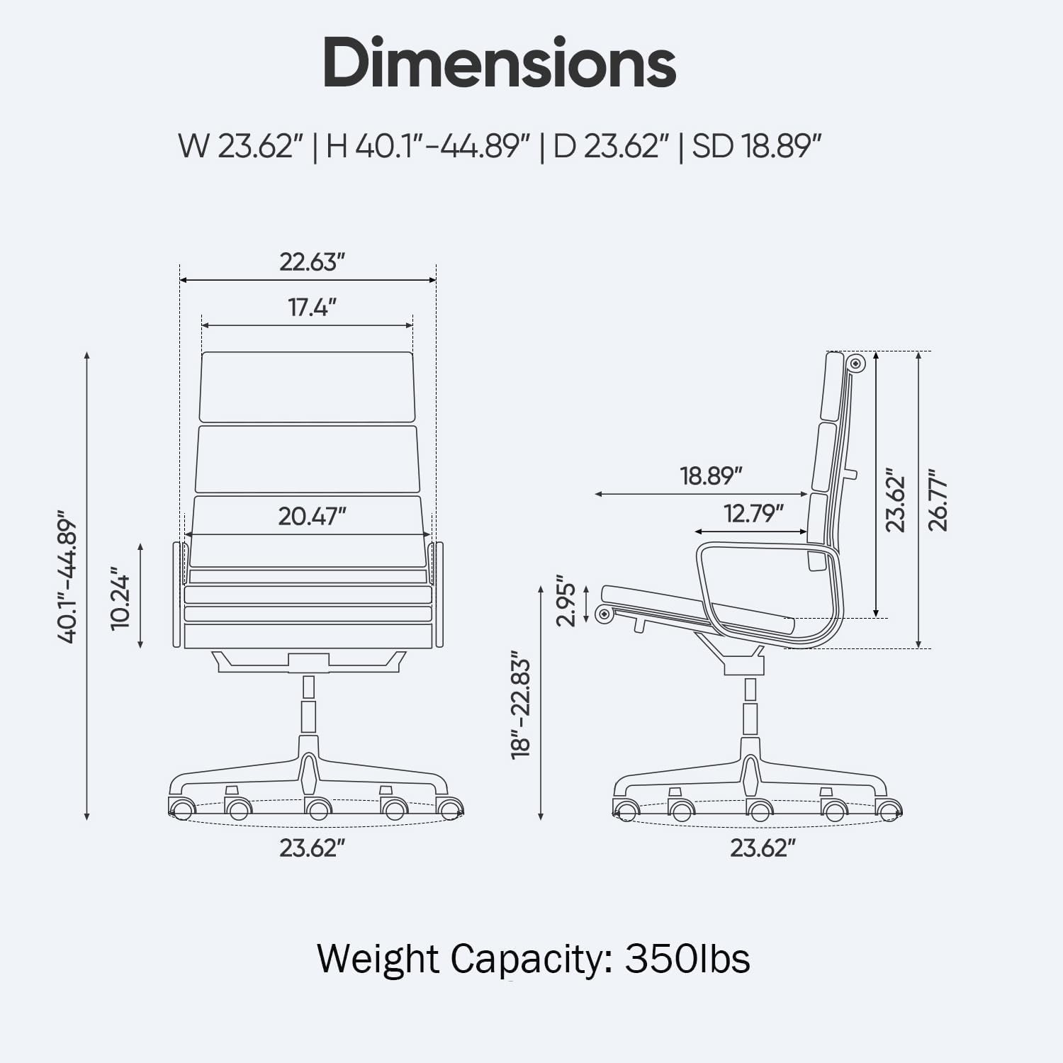 Genuine Leather Office Chair, Padded Executive Desk Chair with Arms, Wheels, Lumbar Support, Aluminum Base (Light Brown, High-Back)