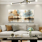 Lapremoly Large Wall Decor For Living Room Framed Wall Art for Bedroom Abstract Tree Painting Wall Artworks Hang Pictures For Office Decoration Canvas Prints Room Home Decorations Posters 30"X60"