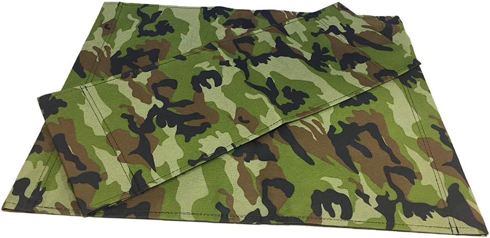 2pcs Chair Canvas Covers Directors Chair Cover Kit Camouflage Replacement Canvas Seat and Back