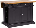homestyles Americana Black Kitchen Island