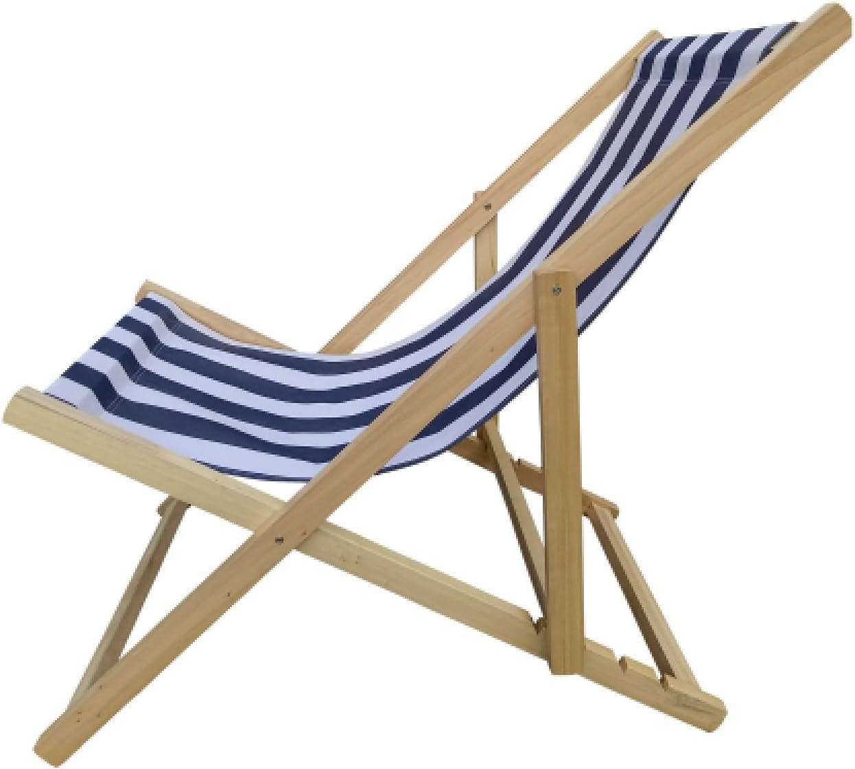 Populus Wood Sling Chair Dark Blue