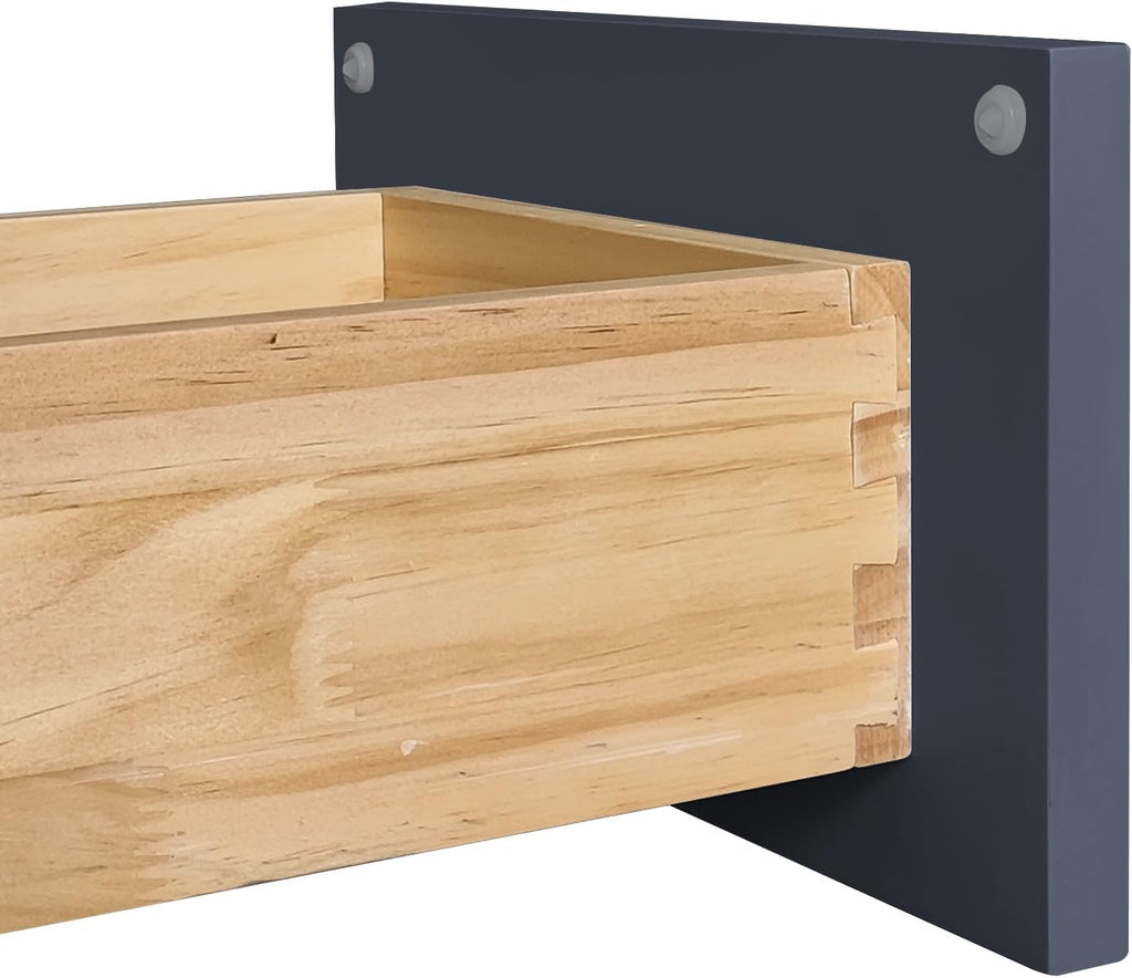 Kitchen Base Cabinets with Drawers, 21" Wide 24 Inch Deep Storage Cabinet with Shaker Doors & Shelves, Modern Solid Wood Furniture, Easy to Assembly for Pantry, Laundry Room, Coffee Bar -Blue