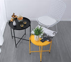 Nordic Iron Small Coffee Table Foldable Gold Color Simple Sofa Side Living Room Balcony Garden
