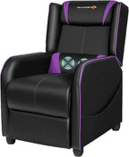 Massage Gaming Recliner Chair, Purple