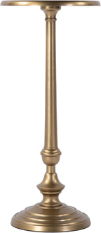 Butler Specialty Company Astoria 10 in. W Round Metal Pedestal End Table - Gold