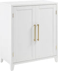 Crosley Furniture Roarke Stackable Kitchen Pantry Storage Cabinet with Doors and Shelves, Accents Cabinets, White