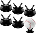 Sumind 6 Pack Small Ball Stand Holder, Clear Baseball Holders for Display, Sport Ball Display Stand Baseball for Golf, Softball, Tennis, Collectible Spheres Decor for Desk & Home, Acrylic